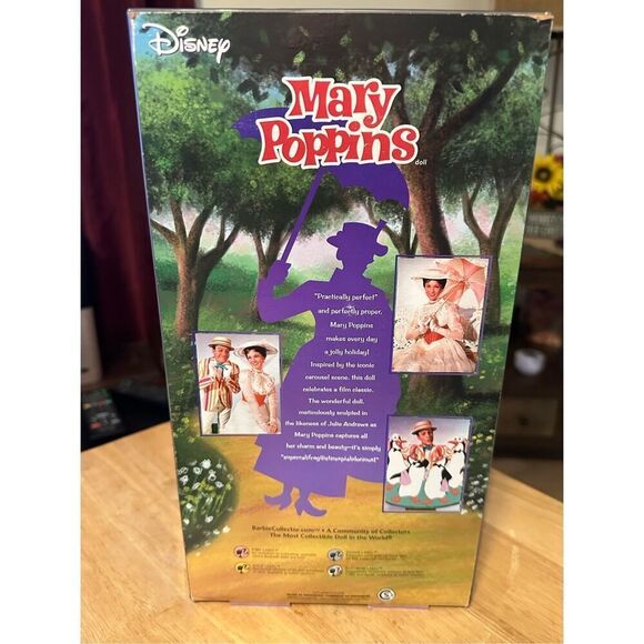 Vintage 2007 Disney Mary Poppins Pink Label Barbie Collector Fashion Doll - Picture 2 of 3